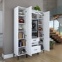 Hanah Home Armario Multiusos Blanco JE145 - 3115